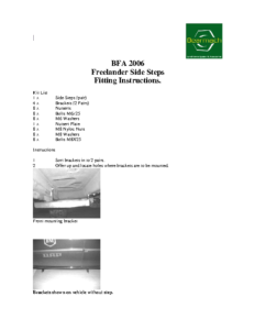 BFA 2006 – Freelander Side Step 3_5 Door